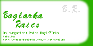 boglarka raics business card